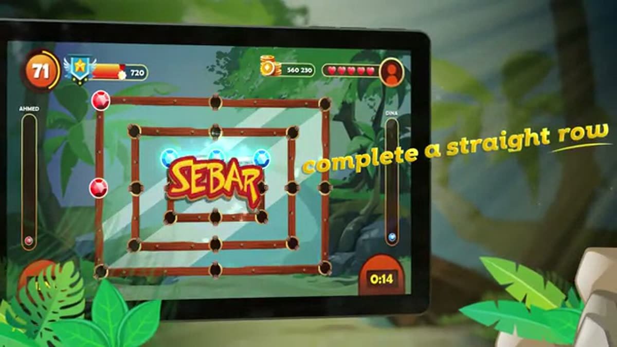 Gameplay capture from Sebar showing the board.